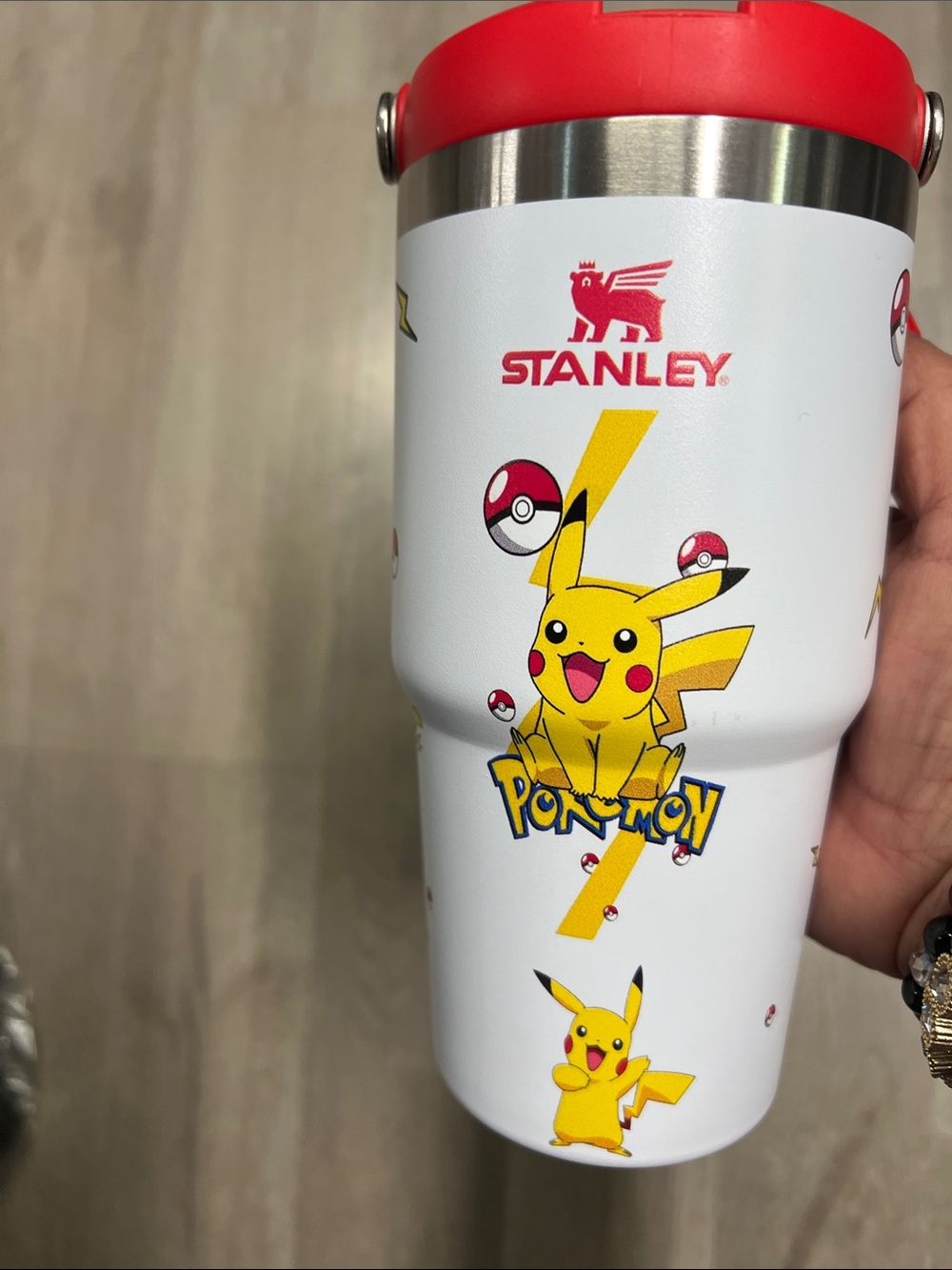 Stanley Kids White, Red & Yellow Pikachu Insulated Tumbler